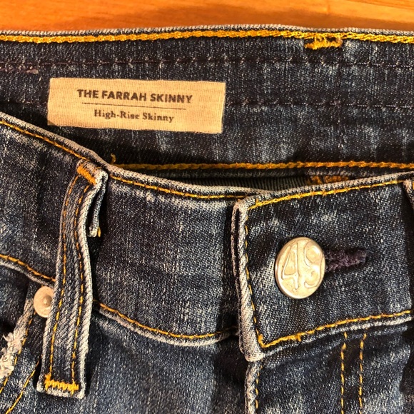 AG Farrah High Rise Skinny Distressed Jeans - Picture 4 of 8